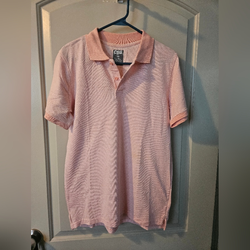 Pink Men's Polo Shirt